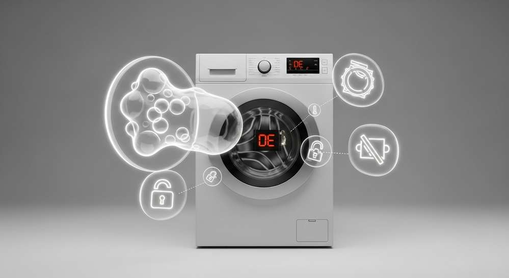 Lỗi DE máy giặt Samsung: Nguyên nhân và cách khắc phục tại nhà 2 Các nguyên nhân chính gây ra lỗi DE mà bạn có thể tự kiểm tra