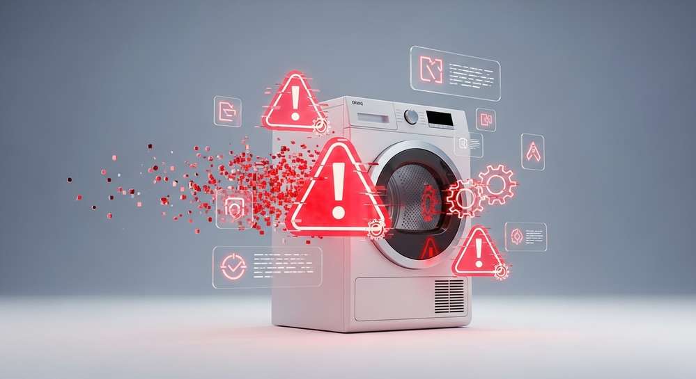 Bảng mã lỗi máy sấy Whirpool và cách khắc phục tại nhà 2 Nguyên nhân phổ biến gây ra lỗi trên máy sấy Whirlpool