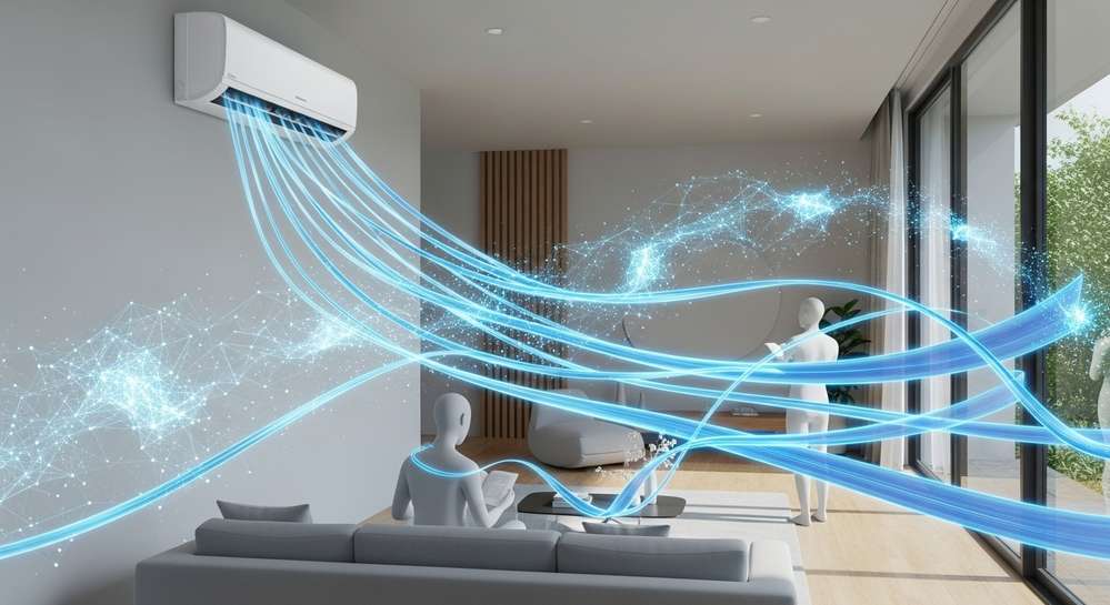 Khám phá tính năng mới trong dòng máy lạnh Daikin đột phá 1 Công nghệ trí tuệ nhân tạo ai tự điều chỉnh luồng gió