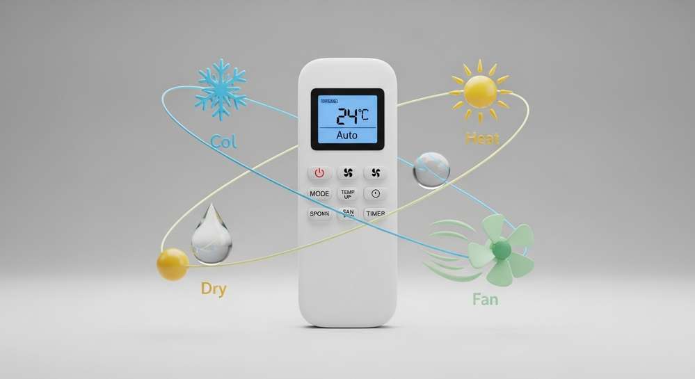 Hướng dẫn cách sử dụng remote máy lạnh Toshiba chi tiết từ a đến z 2 Hướng dẫn chi tiết các chế độ hoạt động cơ bản