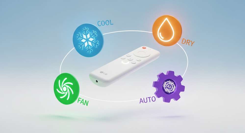 Hướng dẫn cách sử dụng remote máy lạnh LG chi tiết từ a đến z 1 Hướng dẫn sử dụng các chế độ làm mát phổ biến