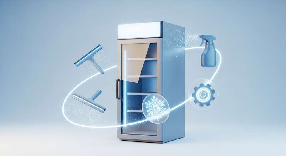 Hướng dẫn cách sử dụng tủ mát Alaska đúng chuẩn từ A đến Z 2 Vệ sinh và bảo dưỡng tủ mát định kỳ