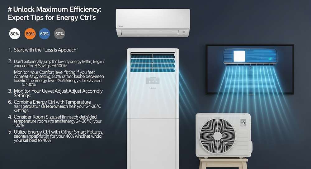 Chế độ energy ctrl trên máy lạnh LG là gì và cách dùng hiệu quả 3 Mẹo sử dụng chế độ energy ctrl hiệu quả từ chuyên gia